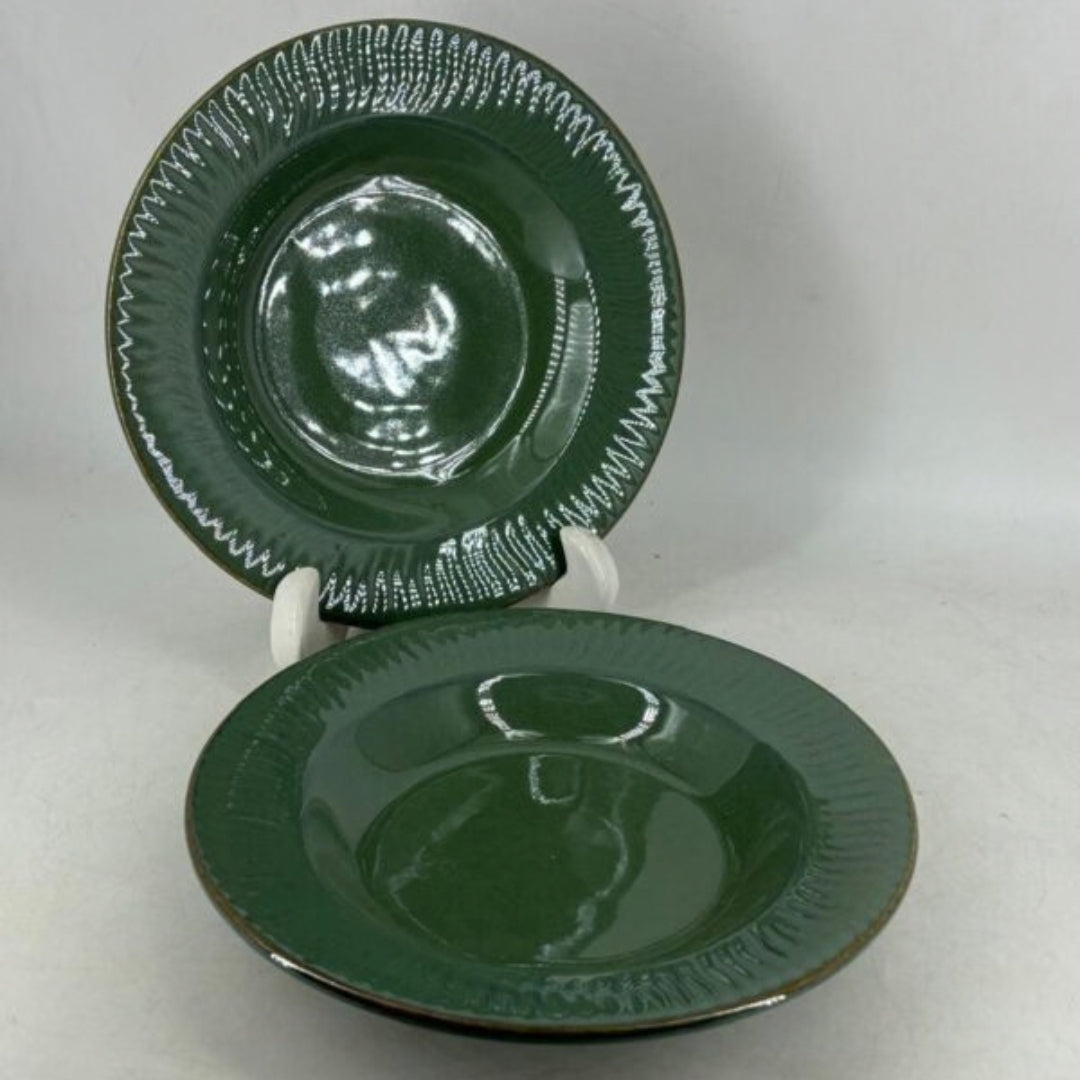 Soup Plates - Olive Green
