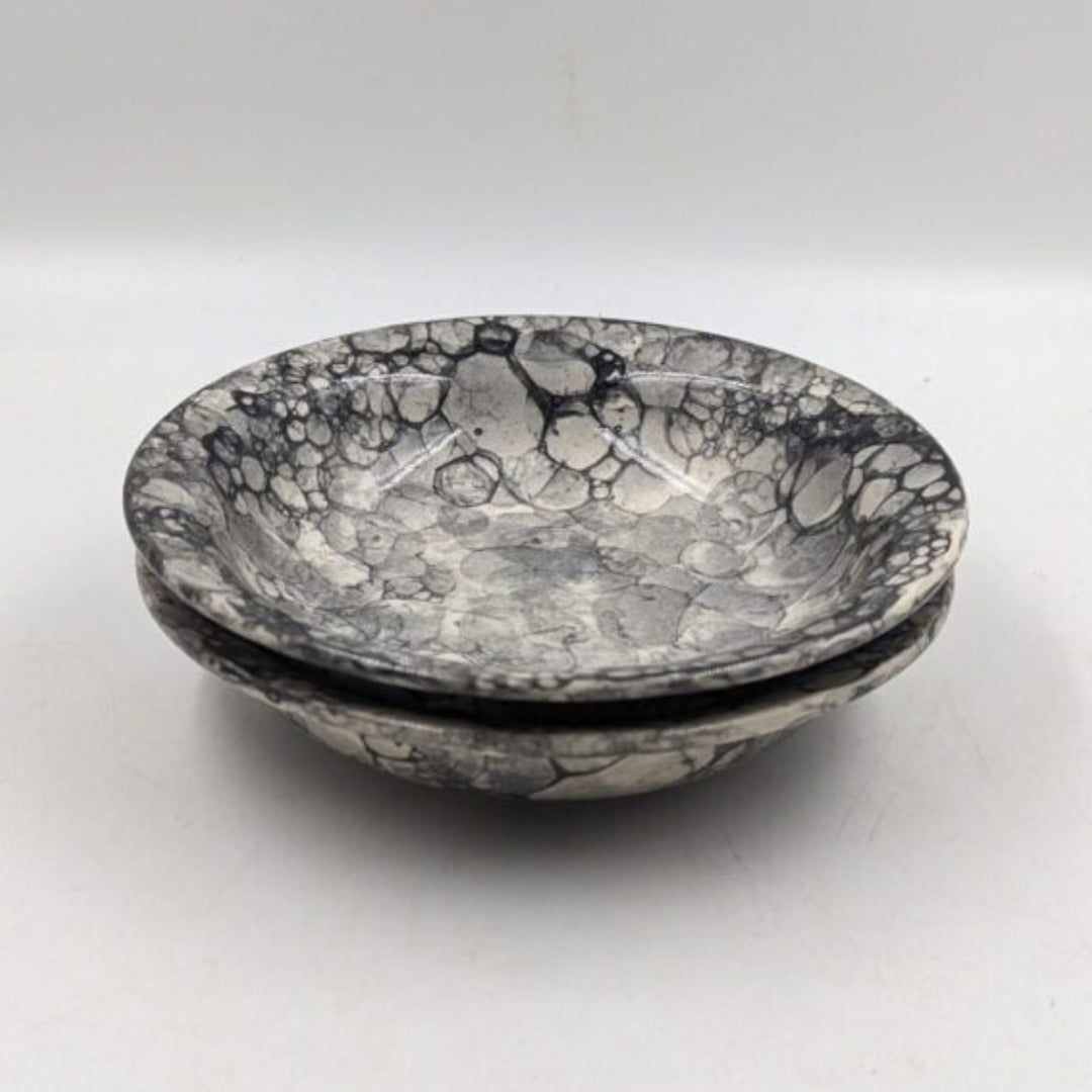 Soup Plates - Black Bubble Design