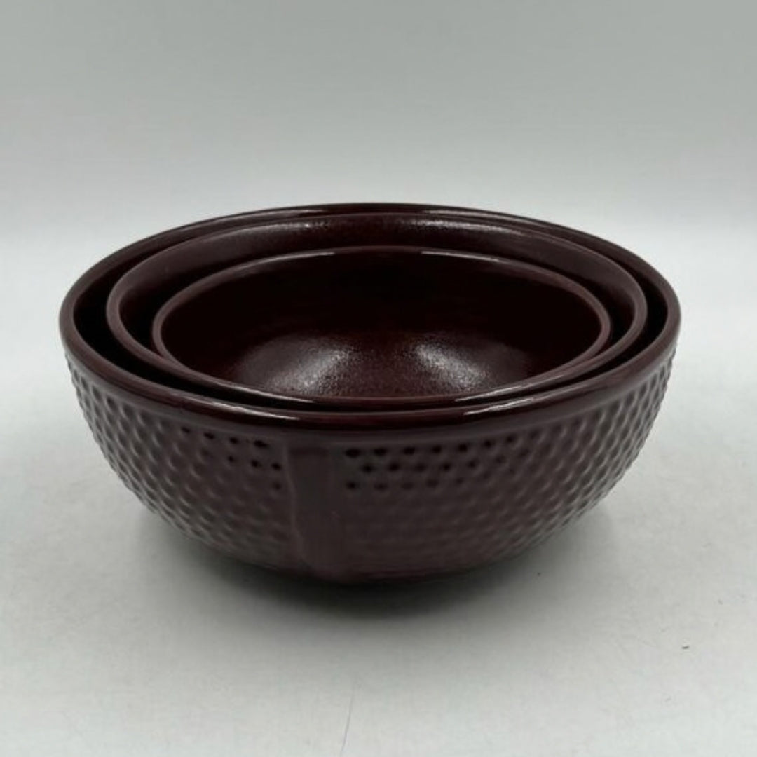Serving Containers Set - Deep Wine Glossy