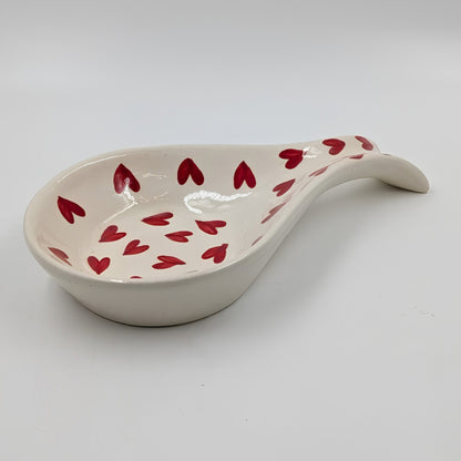 Spoonrest - Red Heart Printed