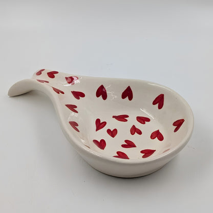 Spoonrest - Red Heart Printed