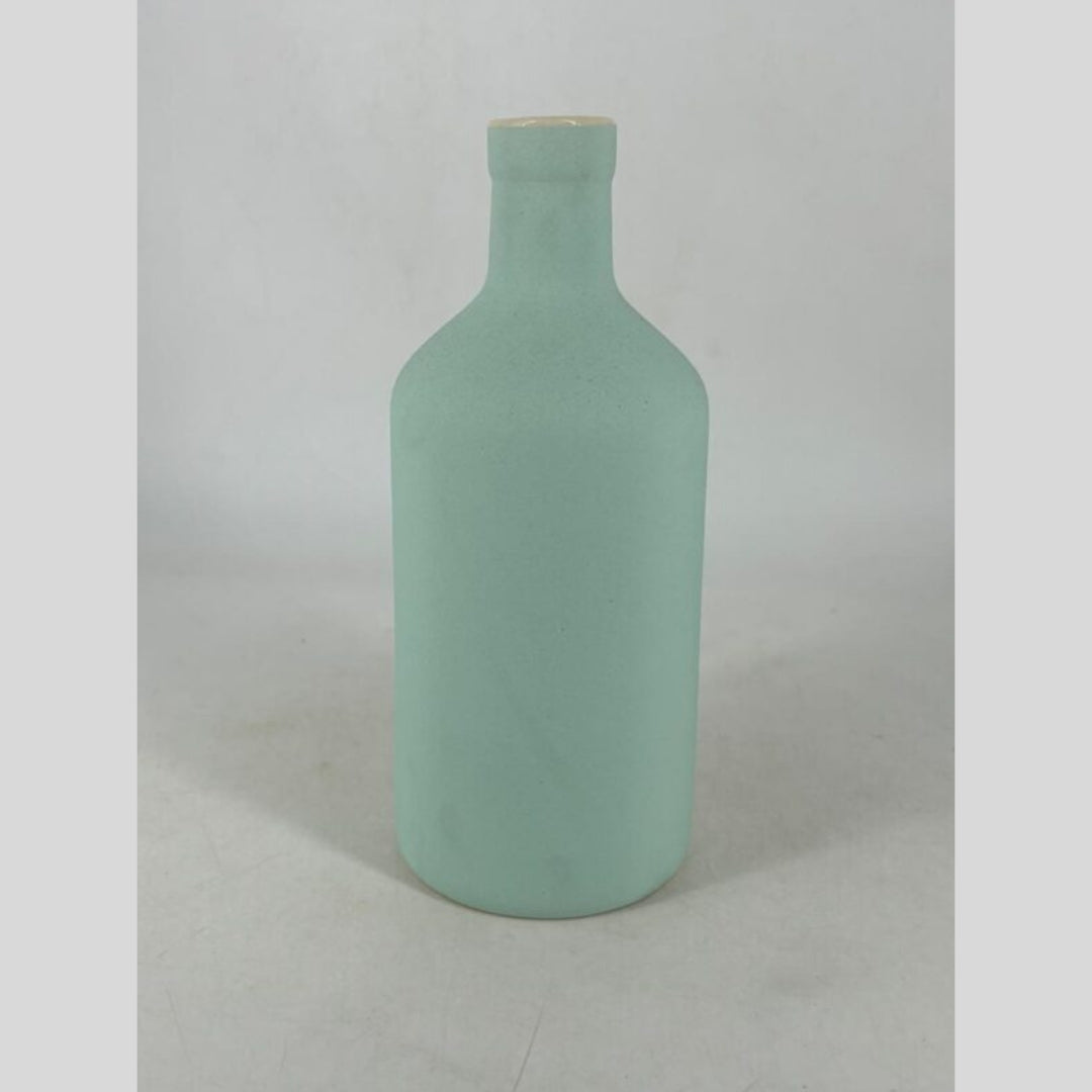 Bottle Flower Vase - Pastel Mint Green Matte
