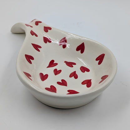 Spoonrest - Red Heart Printed