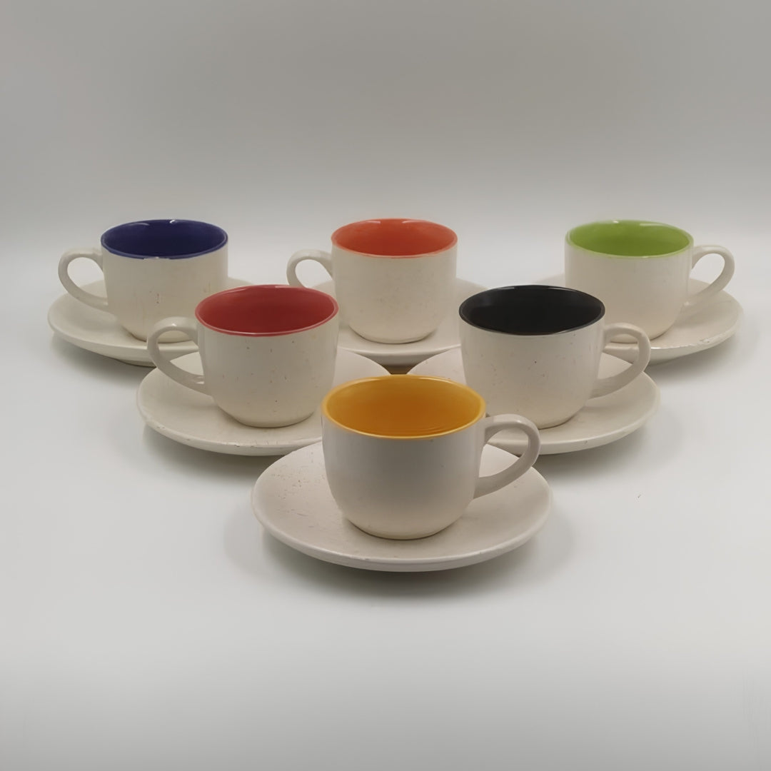 Cup Saucer – Multicolour inside