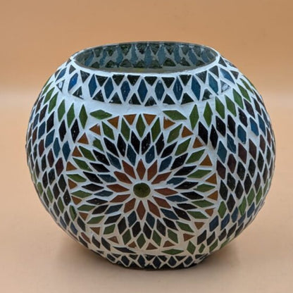 Mosaic Glass Globe Table Lamp