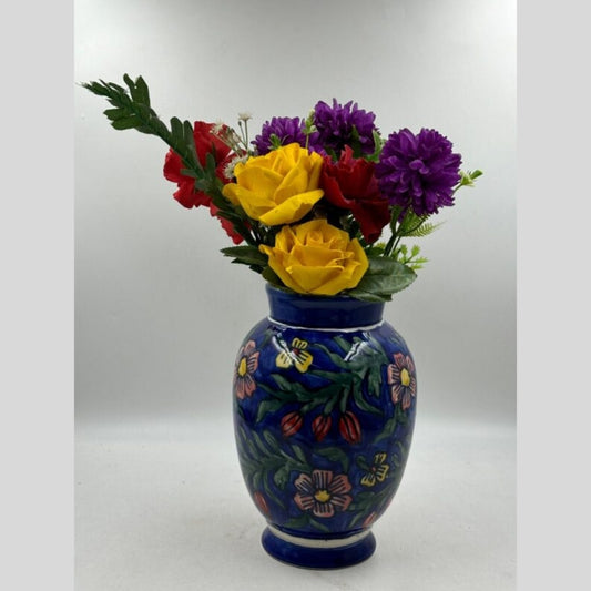 Flower Vase - Royal Blue Floral Vase