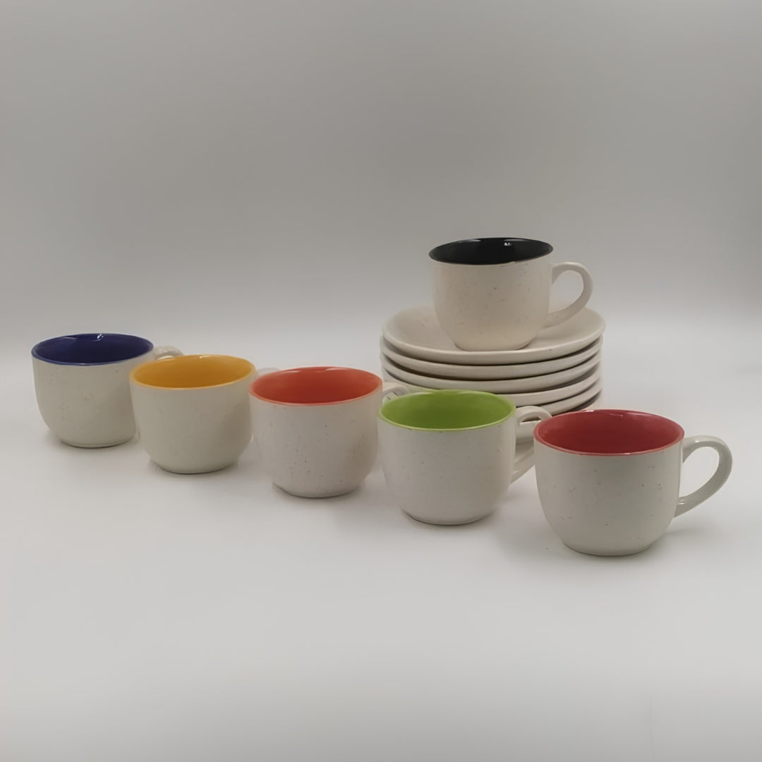 Cup Saucer – Multicolour inside