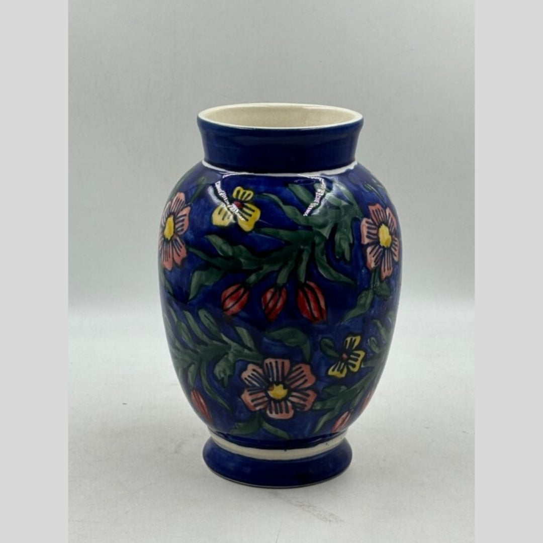 Flower Vase - Royal Blue Floral Vase