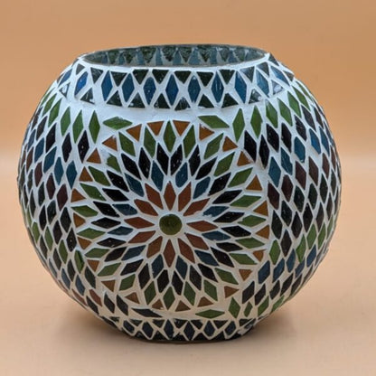 Mosaic Glass Globe Table Lamp