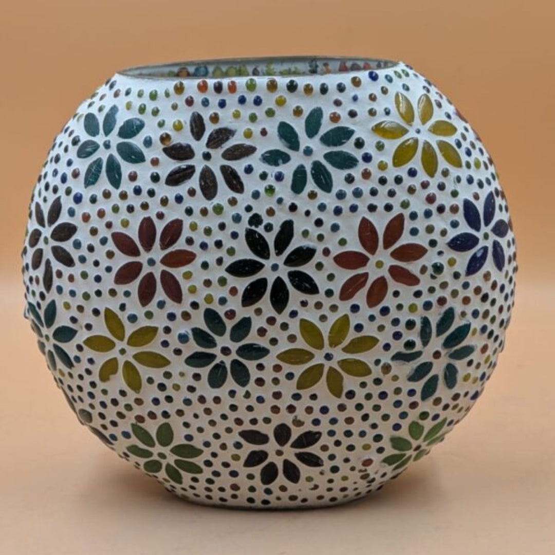 Mosaic Glass Globe Table Lamp