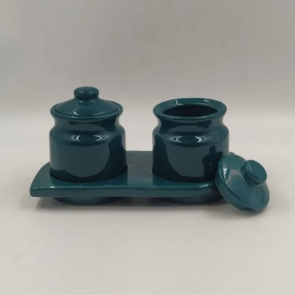 Pickle Jars Set – Dark Green Glaze