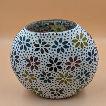 Mosaic Glass Globe Table Lamp