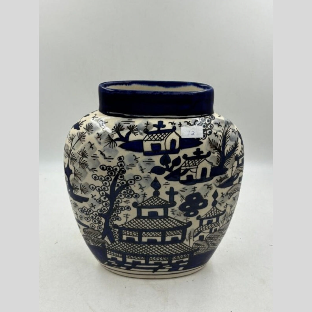 Flower Vase - Vintage Blue