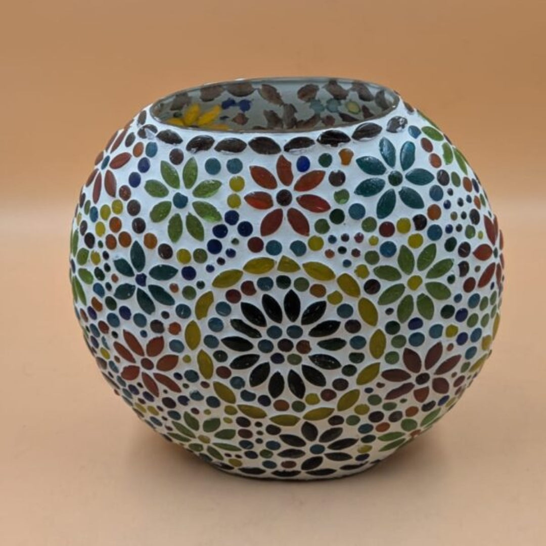 Mosaic Glass Globe Table Lamp