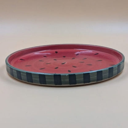Plate - Watermelon Slice Pattern Quarter Plate, 20 cm
