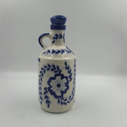Oil Dispenser - White & Blue Floral Print