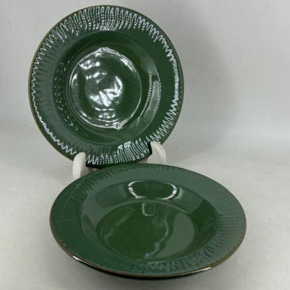 Soup Plates - Olive Green