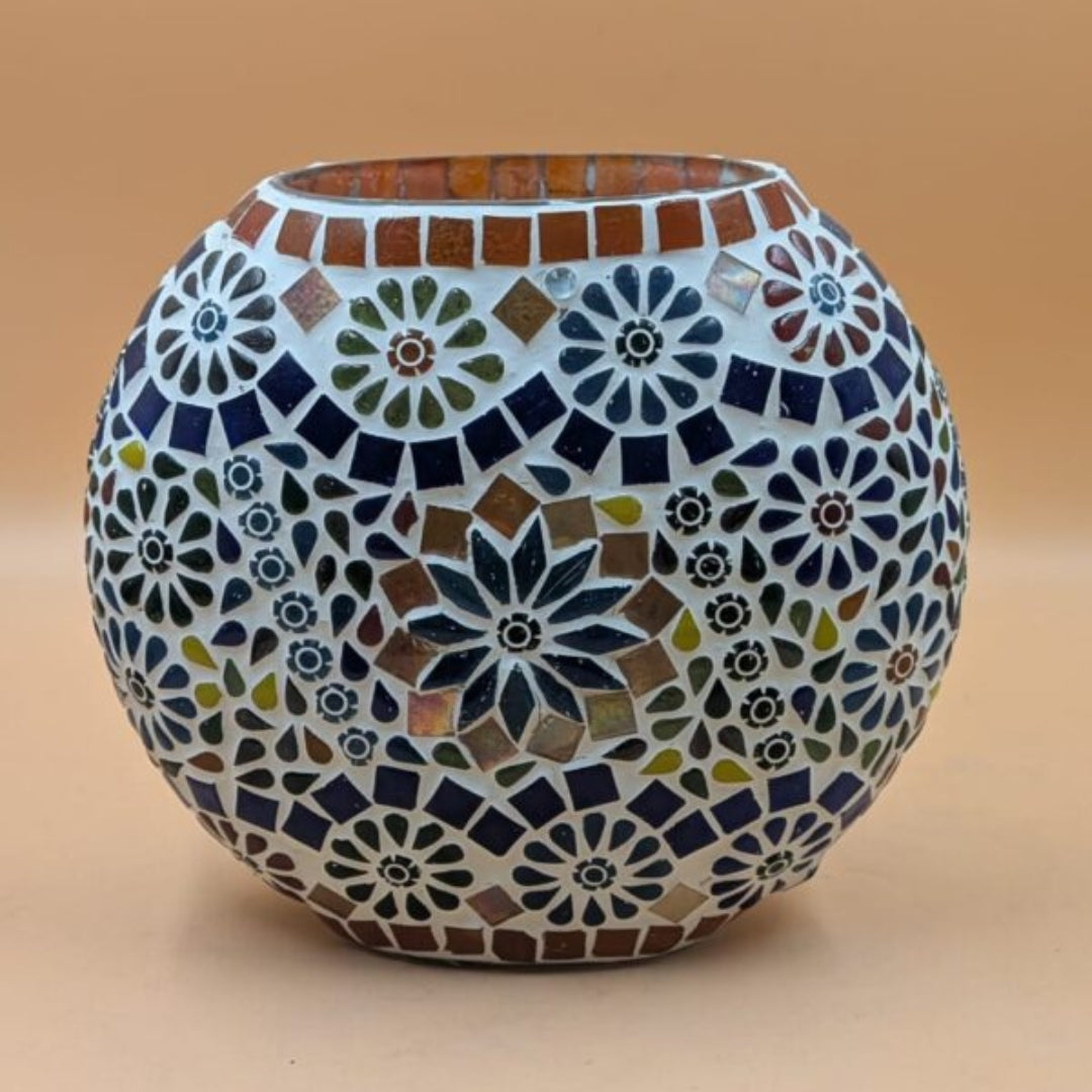 Mosaic Glass Globe Table Lamp