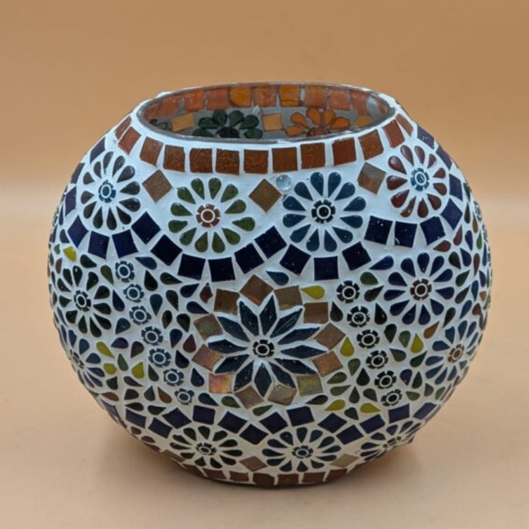 Mosaic Glass Globe Table Lamp
