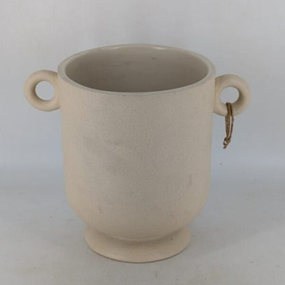 Planter - Off-White Dual Handle Pot & Trophy Planter
