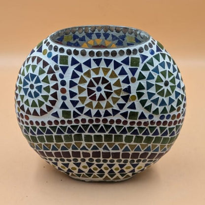 Mosaic Glass Globe Table Lamp