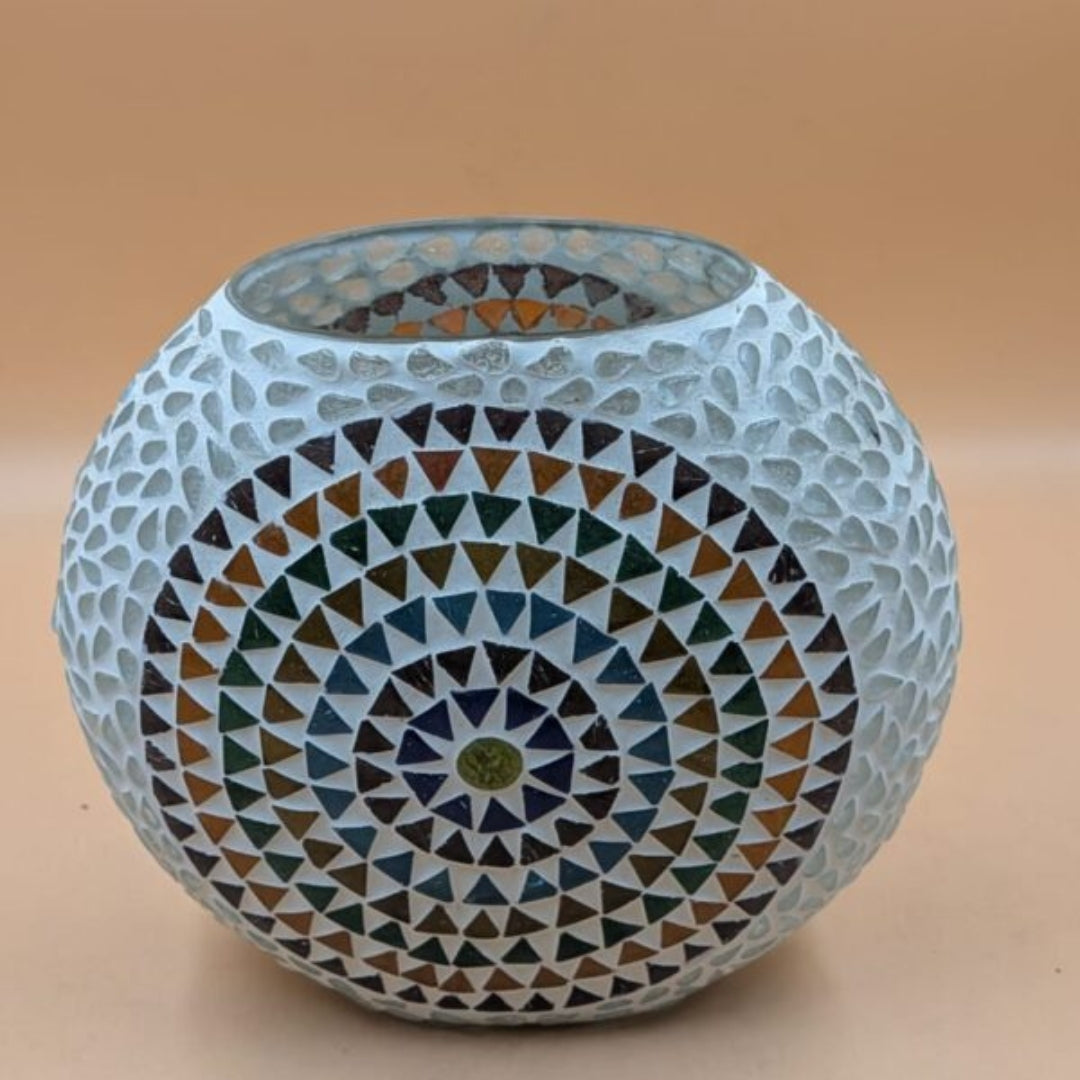 Mosaic Glass Globe Table Lamp