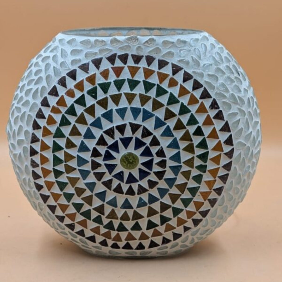 Mosaic Glass Globe Table Lamp