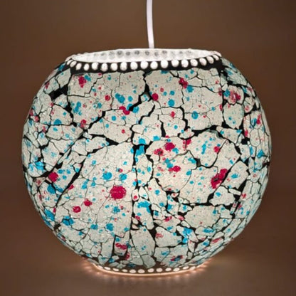 Mosaic Glass Globe Table Lamp