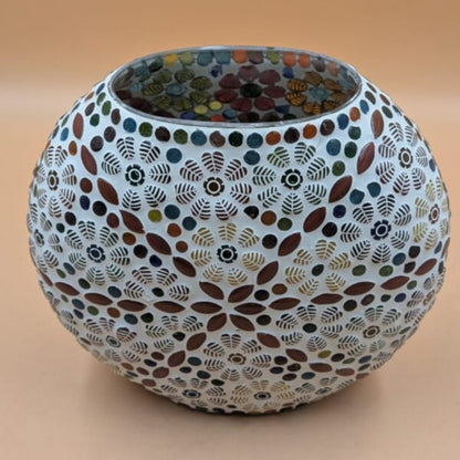 Mosaic Glass Globe Table Lamp