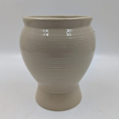 Planter - Warm Beige Urn Pot, Pedestal Base