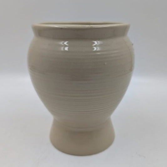 Planter - Warm Beige Urn Pot, Pedestal Base