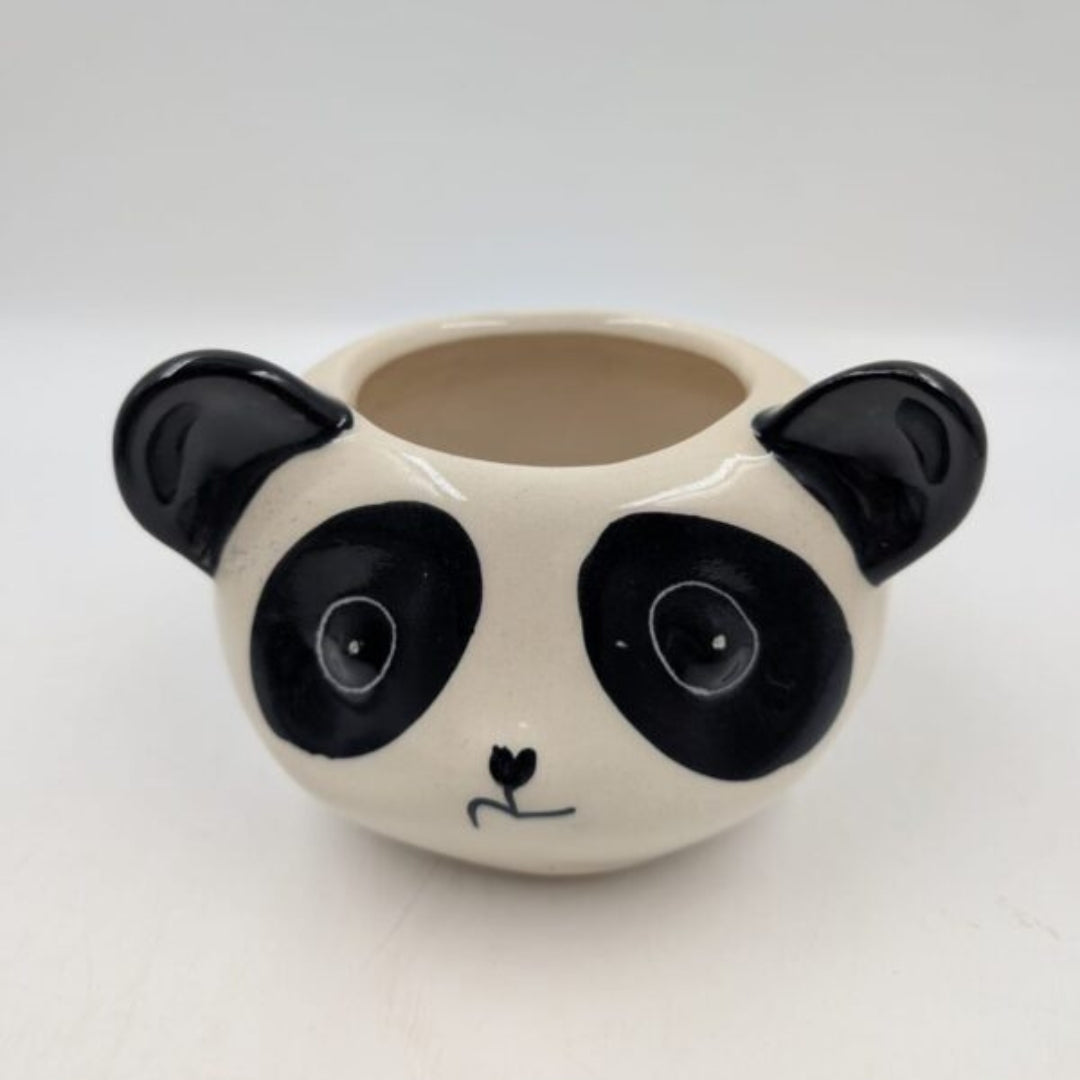 Panda Planter - Cute Animal Shape Desk Pot & Indoor Succulent Planter