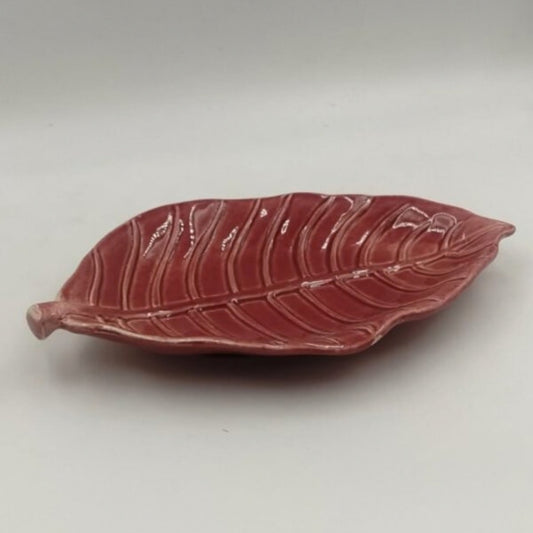 Platter - Leaf Shaped Textured