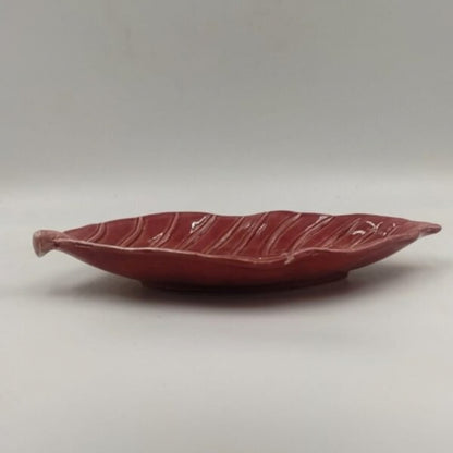 Platter - Leaf Shaped Textured
