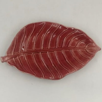 Platter - Leaf Shaped Textured