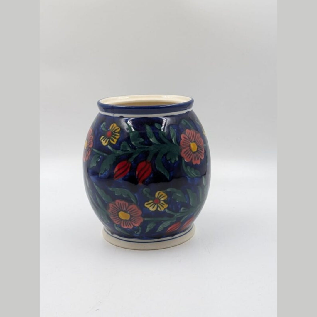 Flower Vase - Royal Blue Multicolour