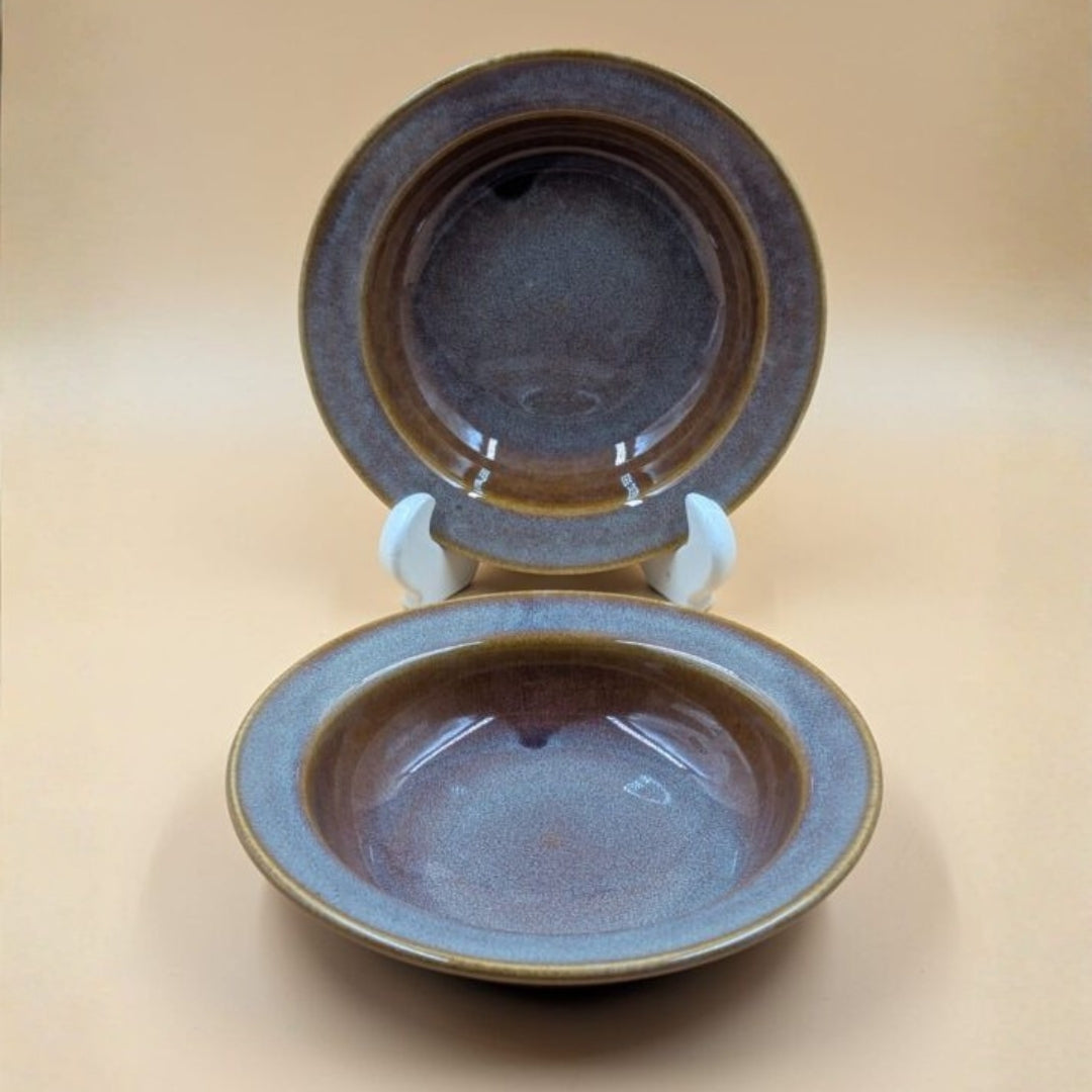 Soup Plates - Glossy Brown / Earthy Dual Tone
