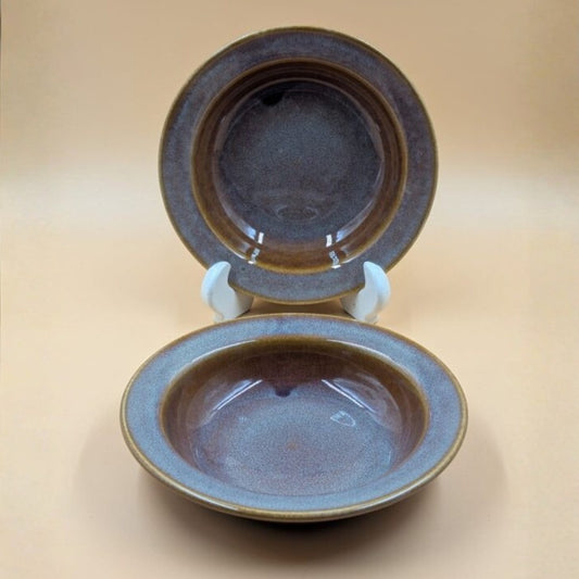 Soup Plates - Glossy Brown / Earthy Dual Tone