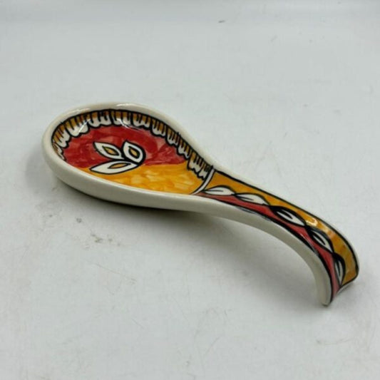 Spoonrest – Yellow & Orange Pattern