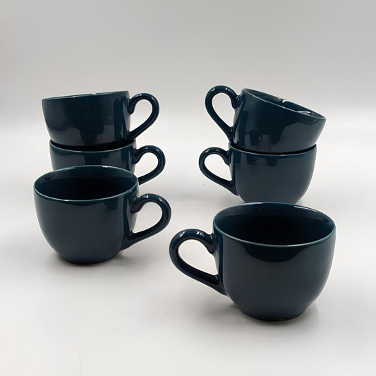 Cups Set - Set of 6, Dark Blue